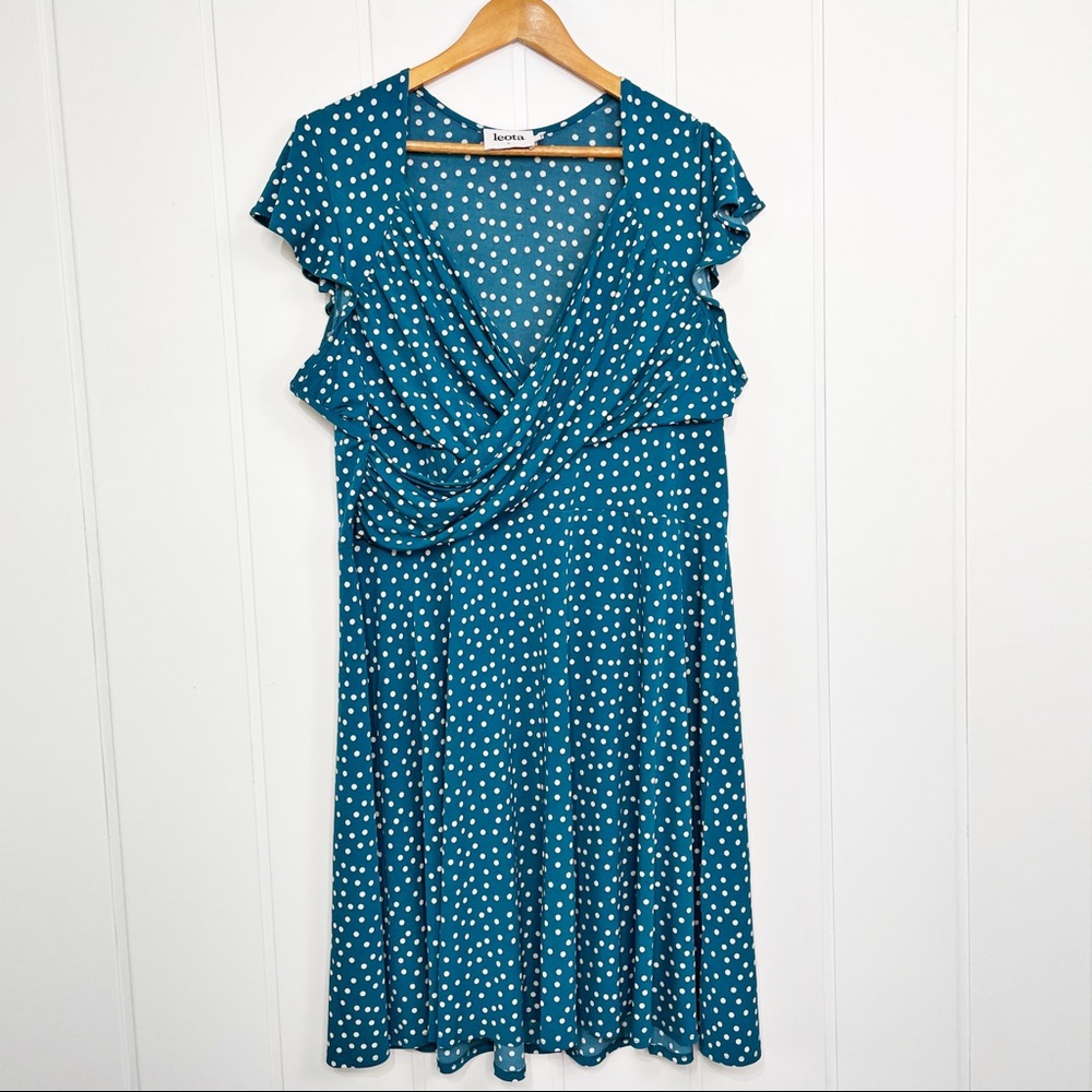 Leota Polka Dot Dress 2X Summer Dress